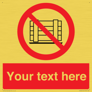 Custom Do Not Obstruct Sign